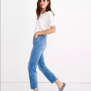 Madewell classic straight leg jeans